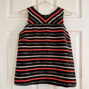 Sleeveless striped Anthropologie top - size 4
